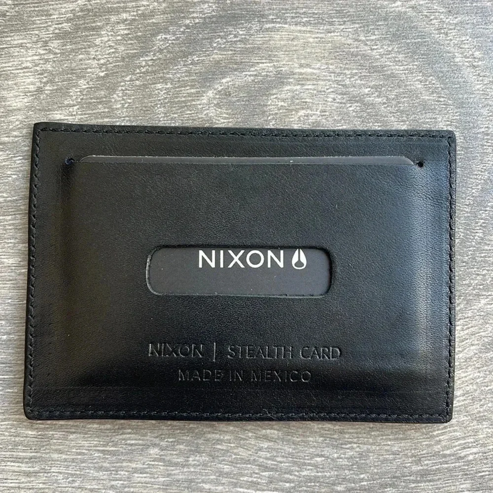 Nixon Stealth Slim Card Wallet, black